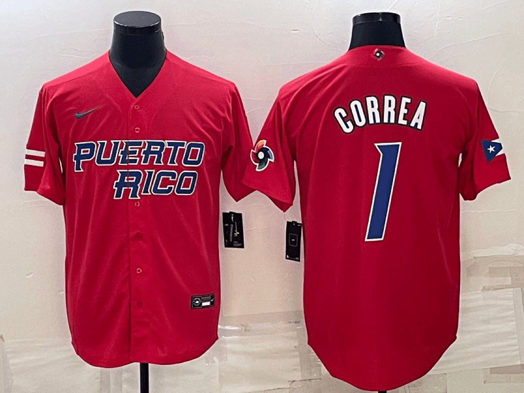 Puerto Rico 2023 World Cup Baseball Jerseys 23