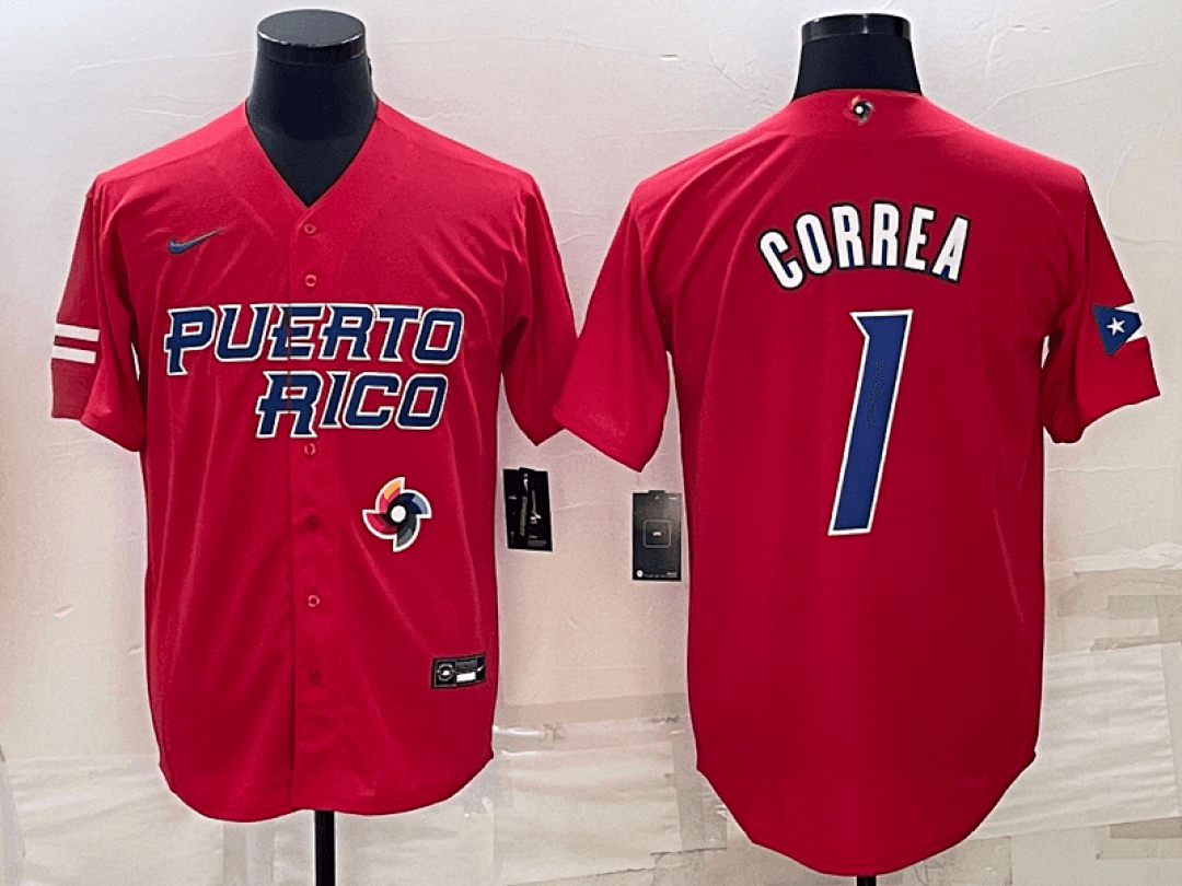 Puerto Rico 2023 World Cup Baseball Jerseys 24