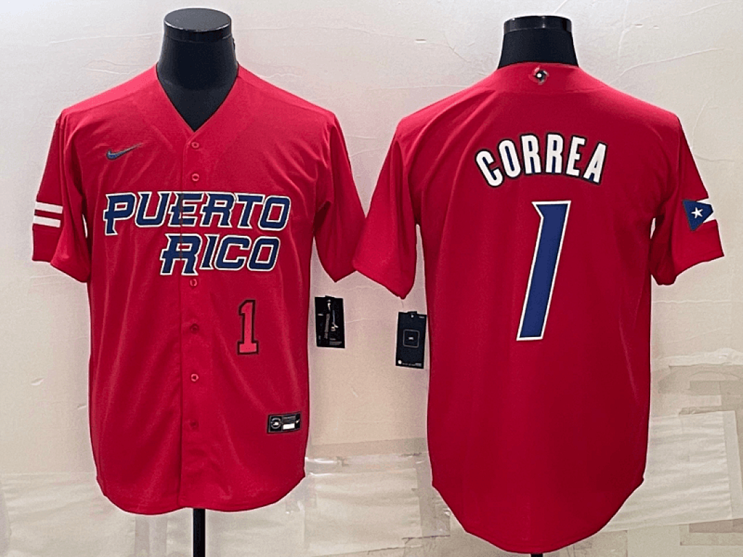 Puerto Rico 2023 World Cup Baseball Jerseys 25