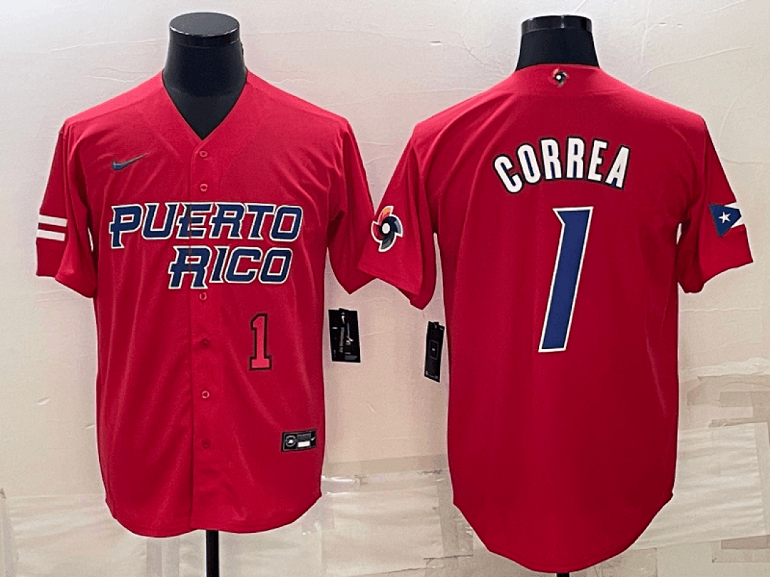 Puerto Rico 2023 World Cup Baseball Jerseys 26
