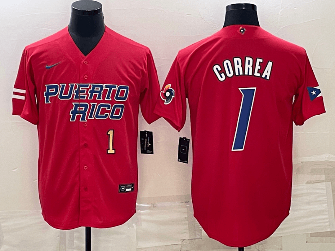 Puerto Rico 2023 World Cup Baseball Jerseys 27