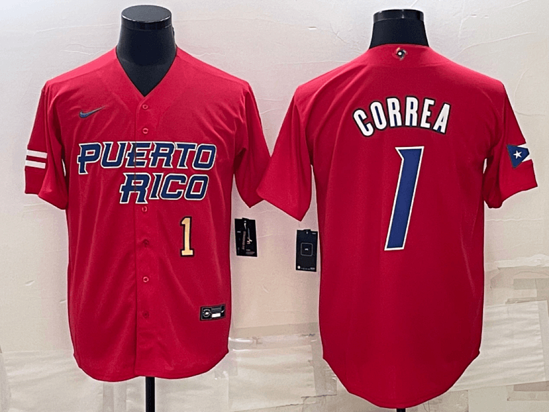 Puerto Rico 2023 World Cup Baseball Jerseys 28