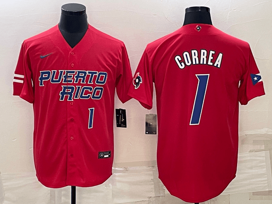 Puerto Rico 2023 World Cup Baseball Jerseys 29