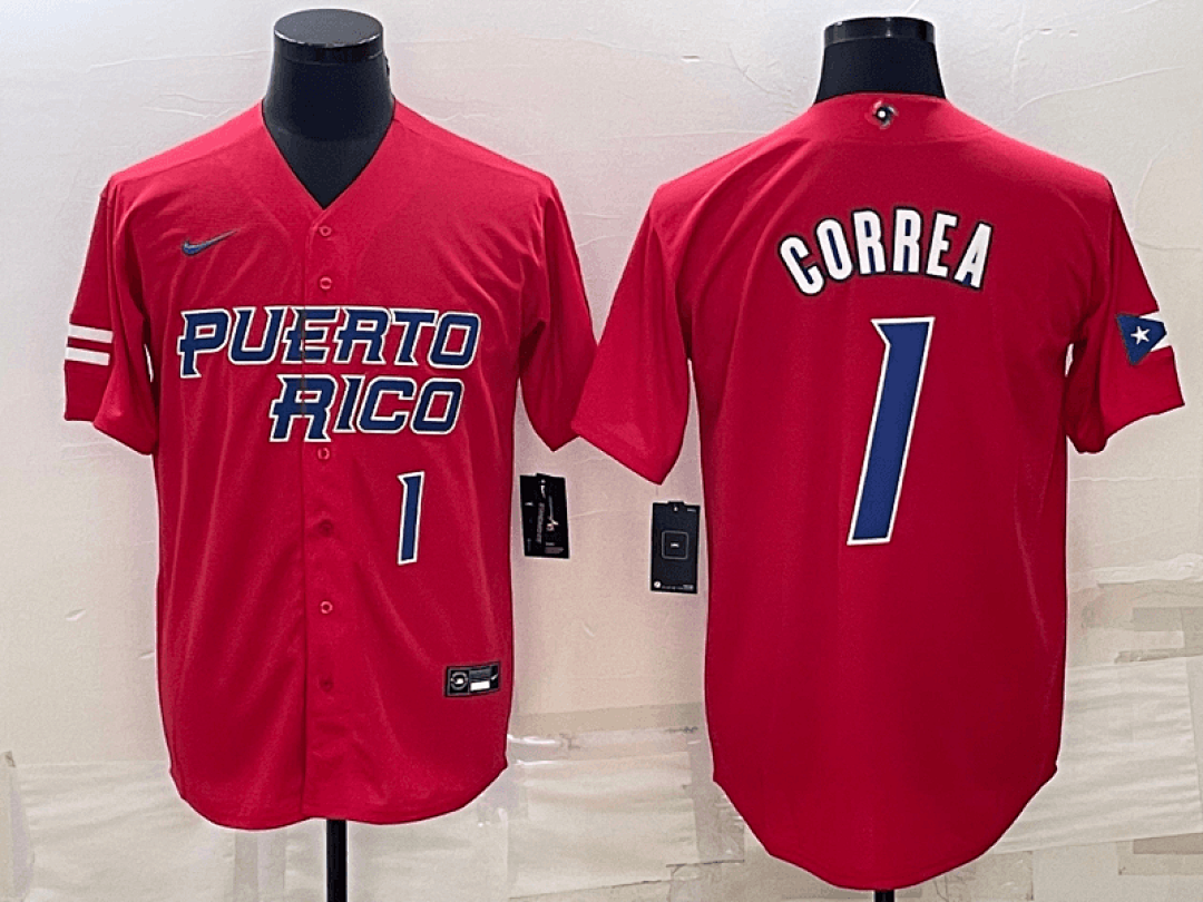 Puerto Rico 2023 World Cup Baseball Jerseys 30