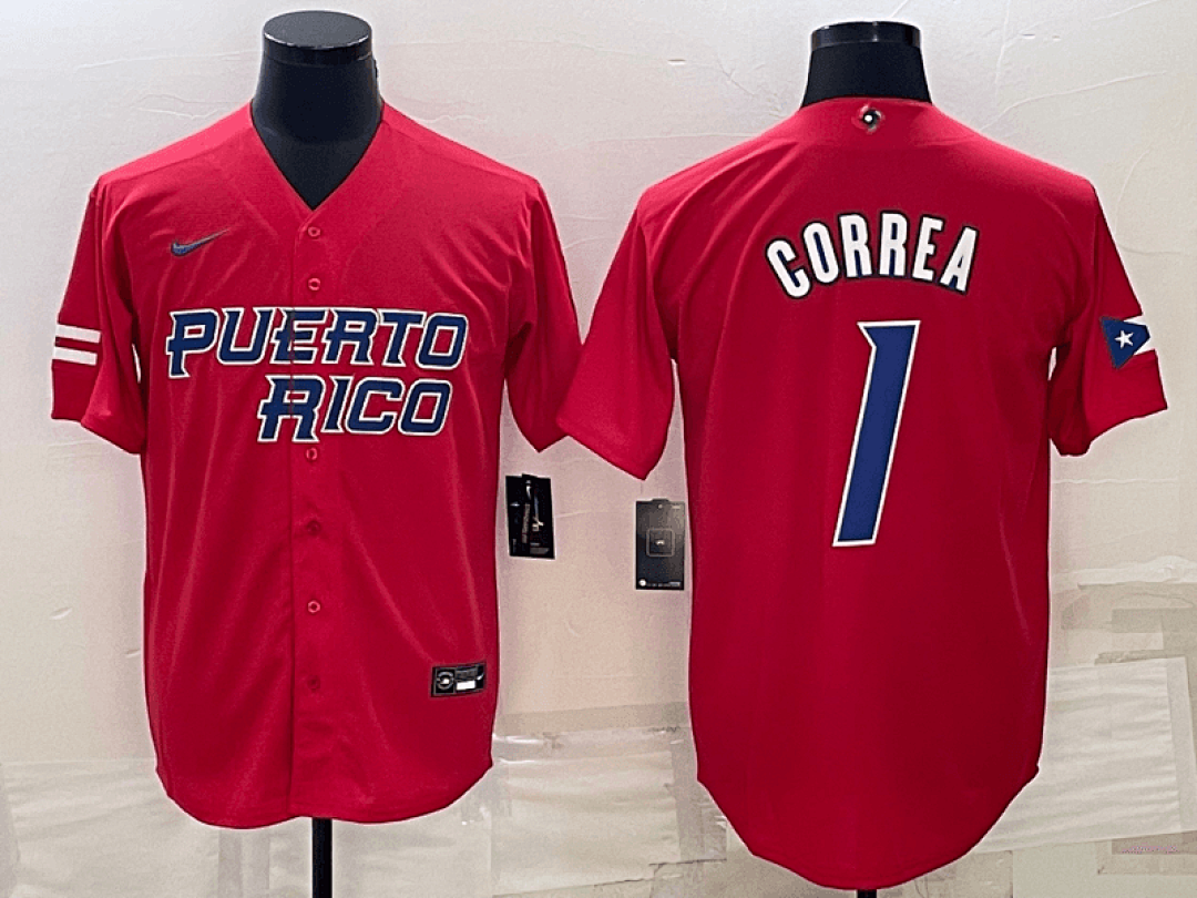 Puerto Rico 2023 World Cup Baseball Jerseys 31