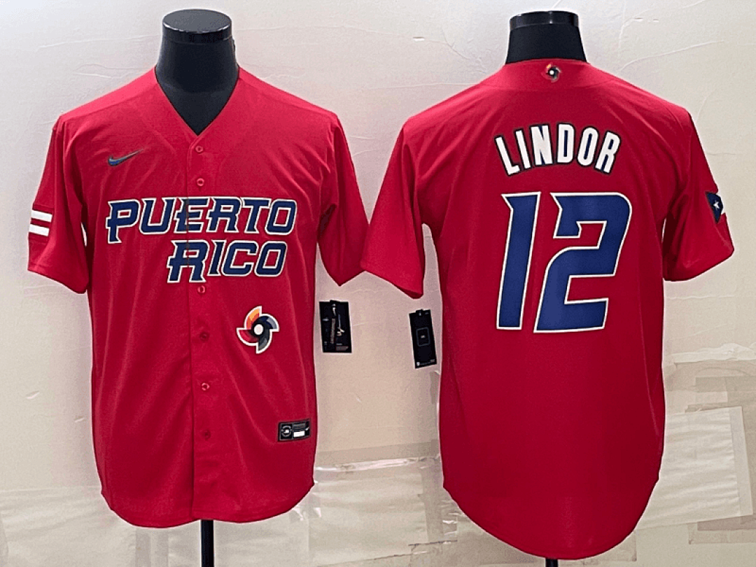 Puerto Rico 2023 World Cup Baseball Jerseys 33