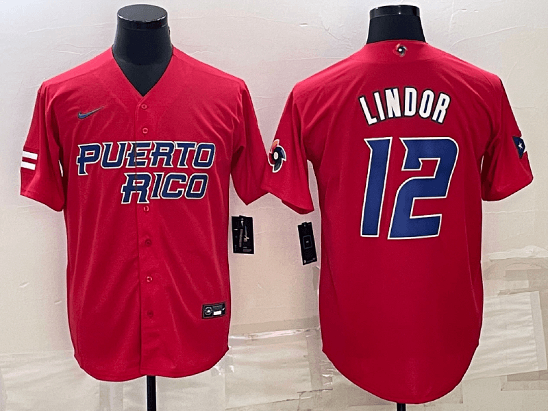Puerto Rico 2023 World Cup Baseball Jerseys 34