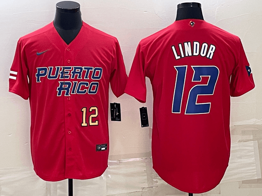 Puerto Rico 2023 World Cup Baseball Jerseys 35