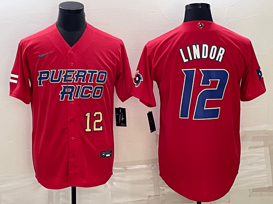 Puerto Rico 2023 World Cup Baseball Jerseys 36