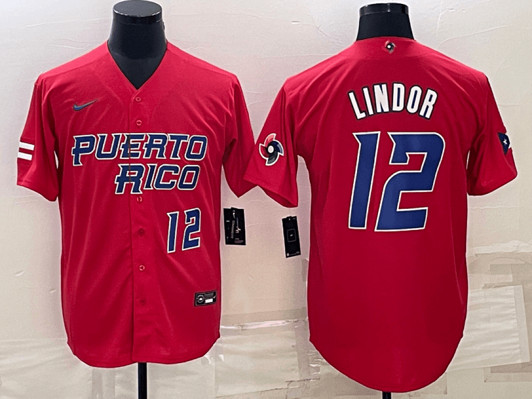Puerto Rico 2023 World Cup Baseball Jerseys 37