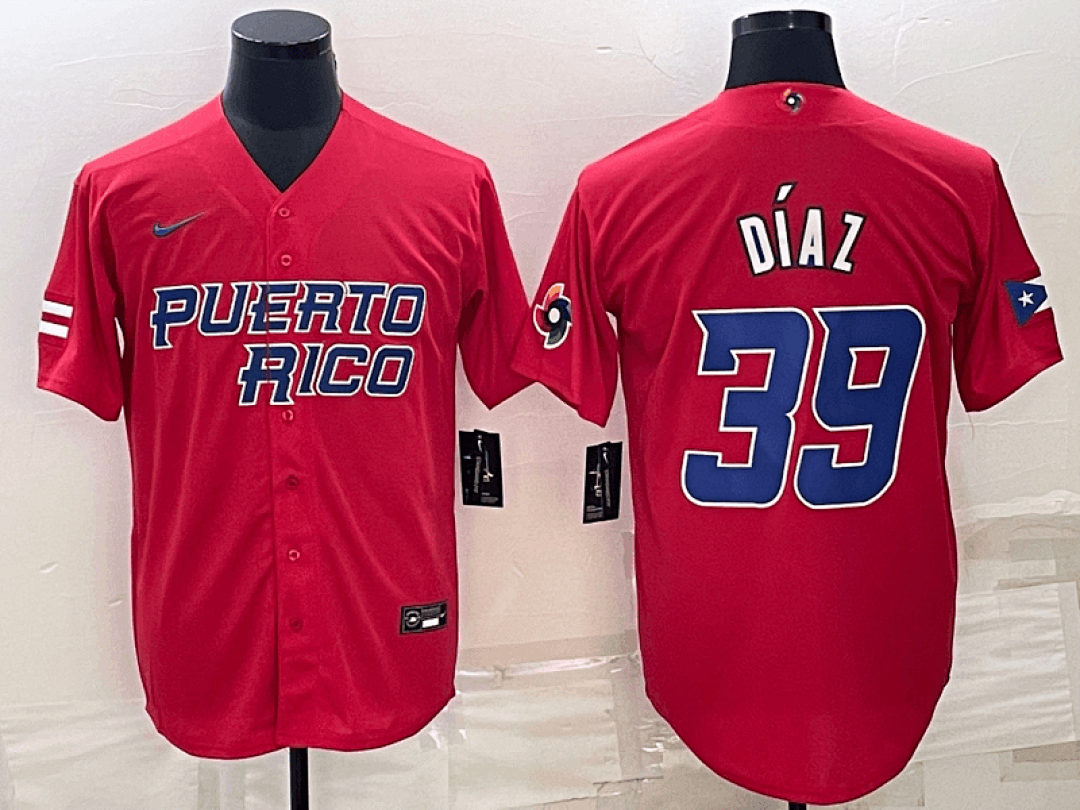 Puerto Rico 2023 World Cup Baseball Jerseys 50