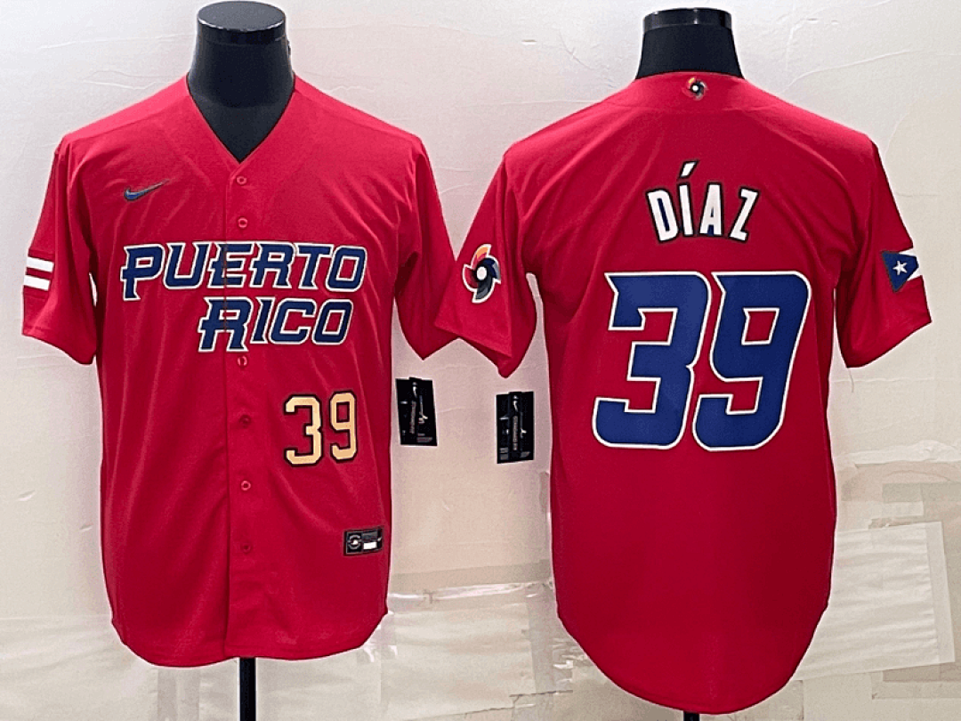 Puerto Rico 2023 World Cup Baseball Jerseys 53