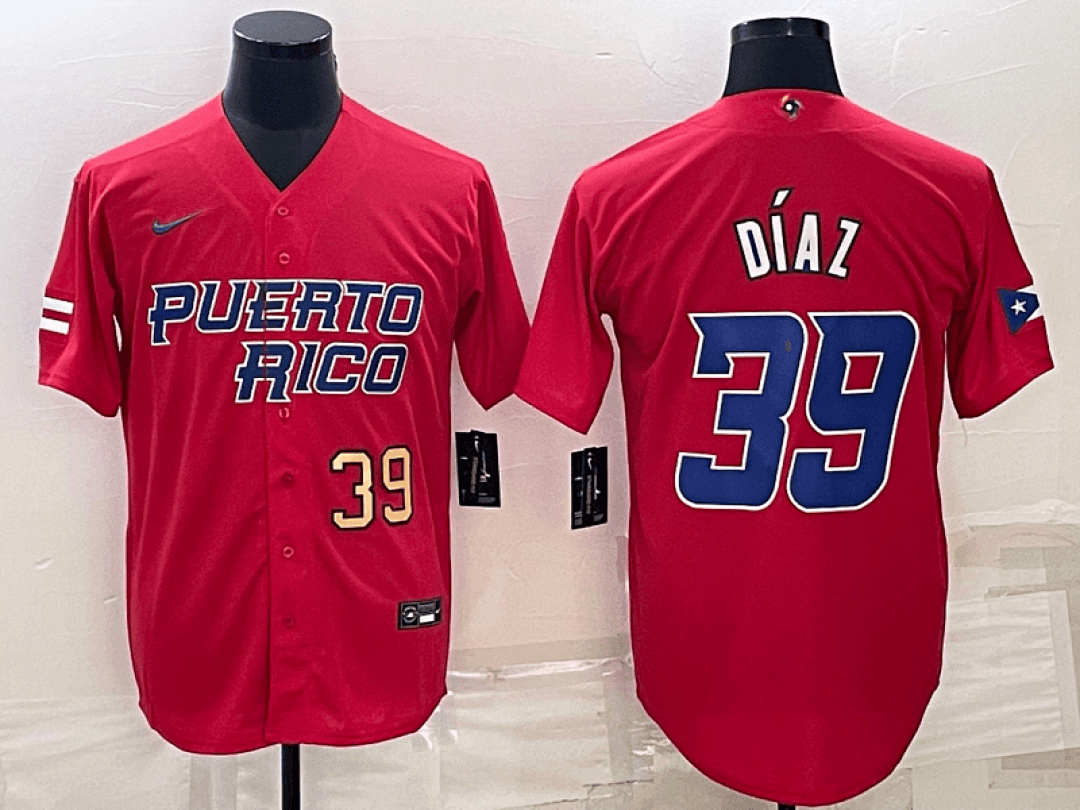 Puerto Rico 2023 World Cup Baseball Jerseys 54
