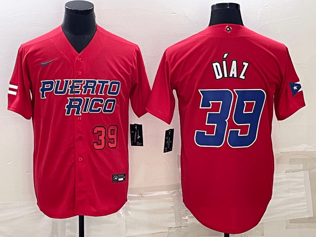 Puerto Rico 2023 World Cup Baseball Jerseys 55