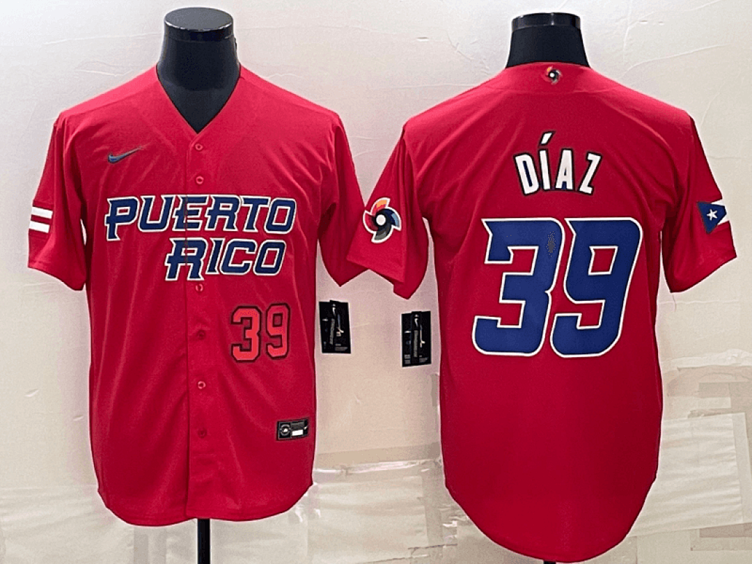 Puerto Rico 2023 World Cup Baseball Jerseys 58