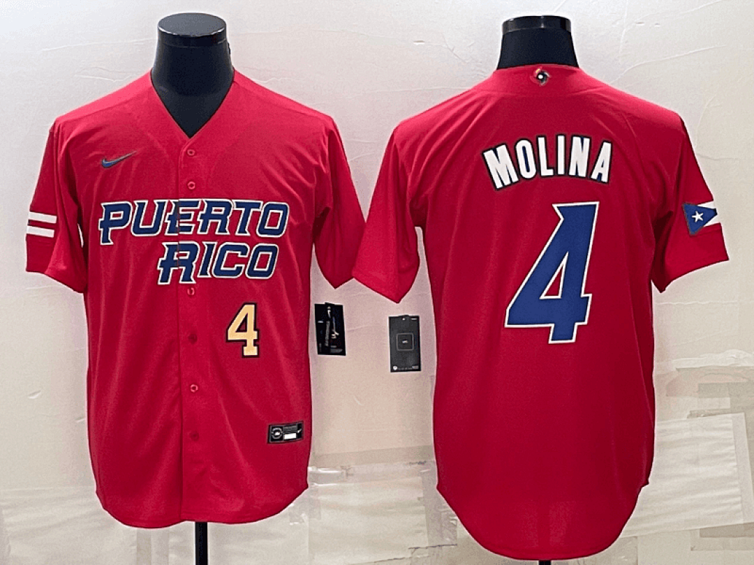 Puerto Rico 2023 World Cup Baseball Jerseys 9