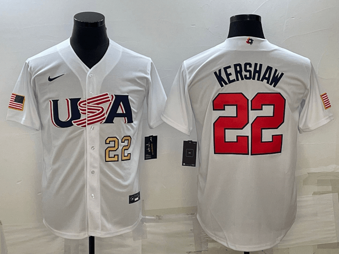 USA 2023 World Cup Baseball Jerseys 14