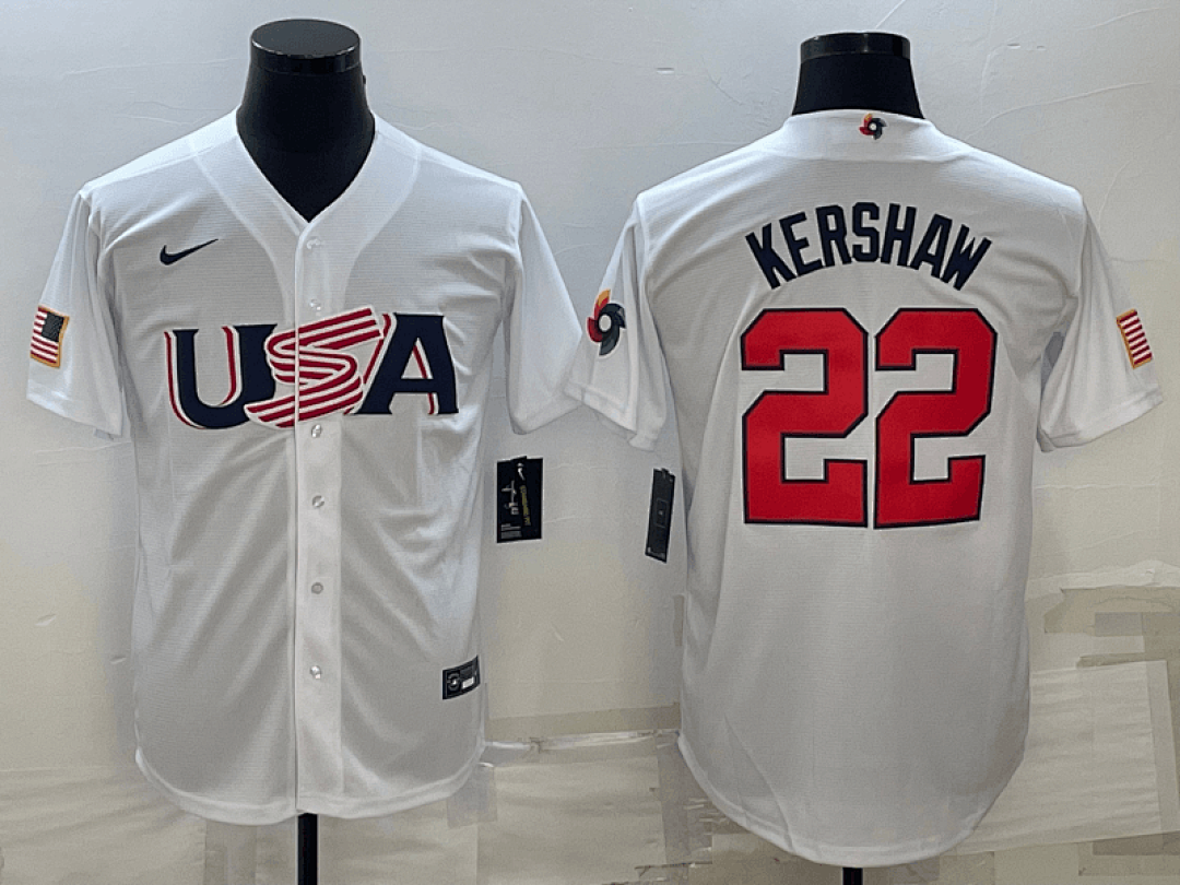 USA 2023 World Cup Baseball Jerseys 22