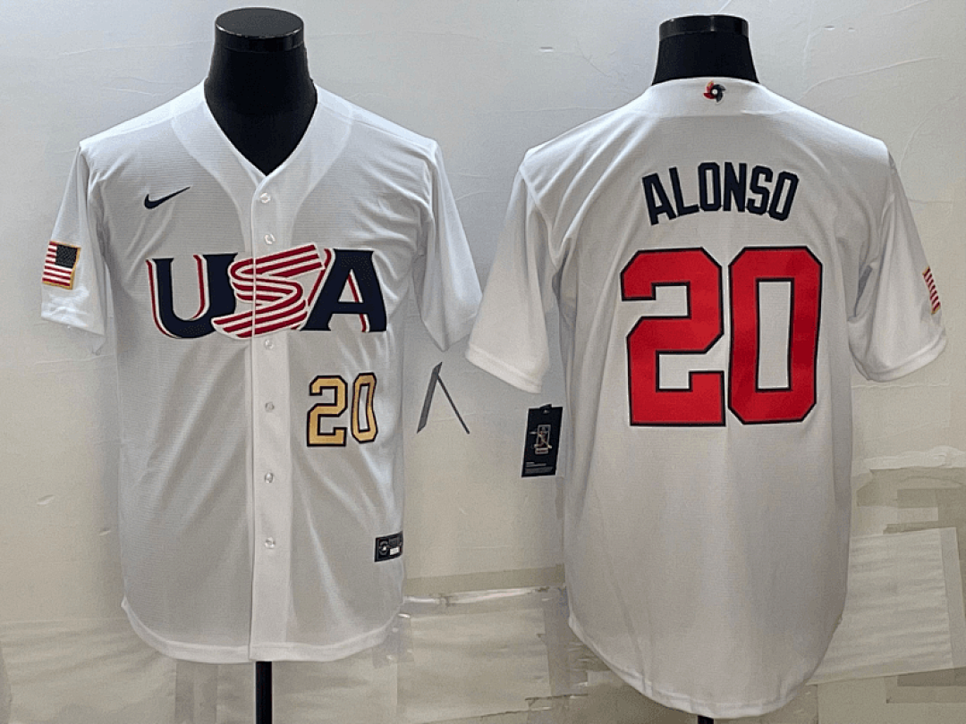 USA 2023 World Cup Baseball Jerseys 38