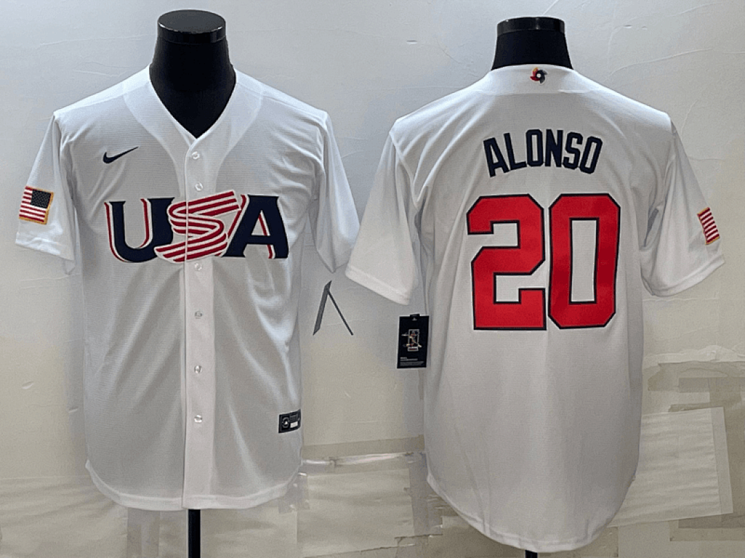 USA 2023 World Cup Baseball Jerseys 44
