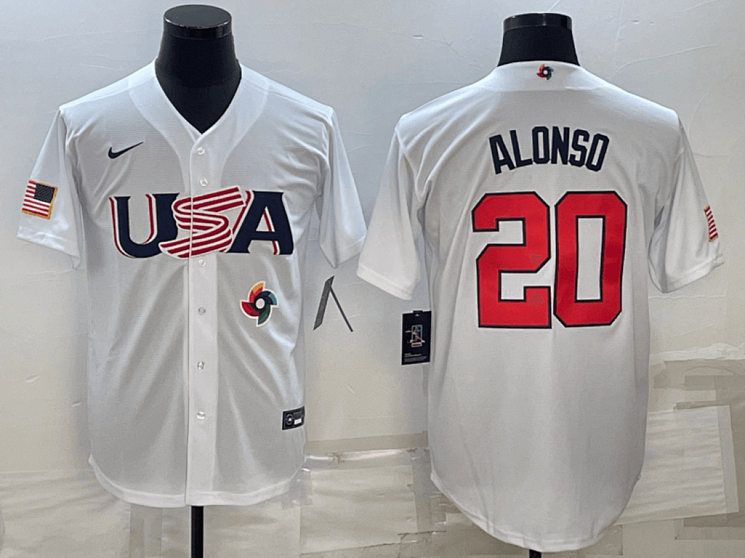 USA 2023 World Cup Baseball Jerseys 45