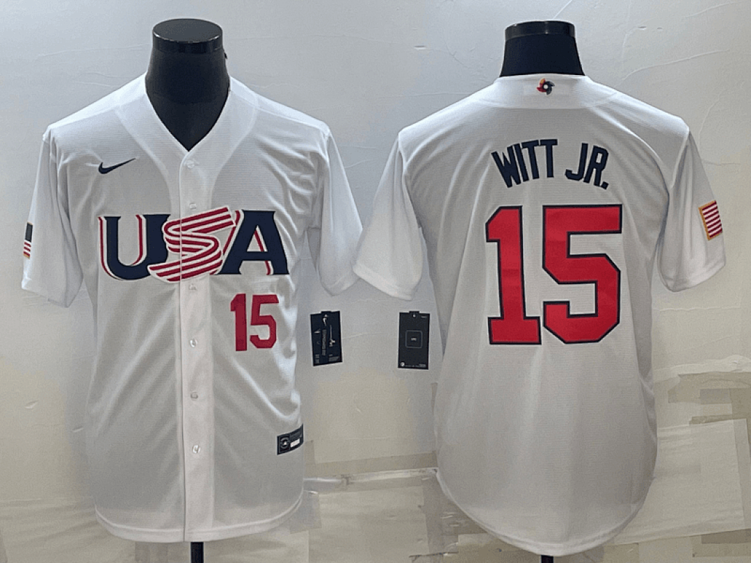 USA 2023 World Cup Baseball Jerseys 54
