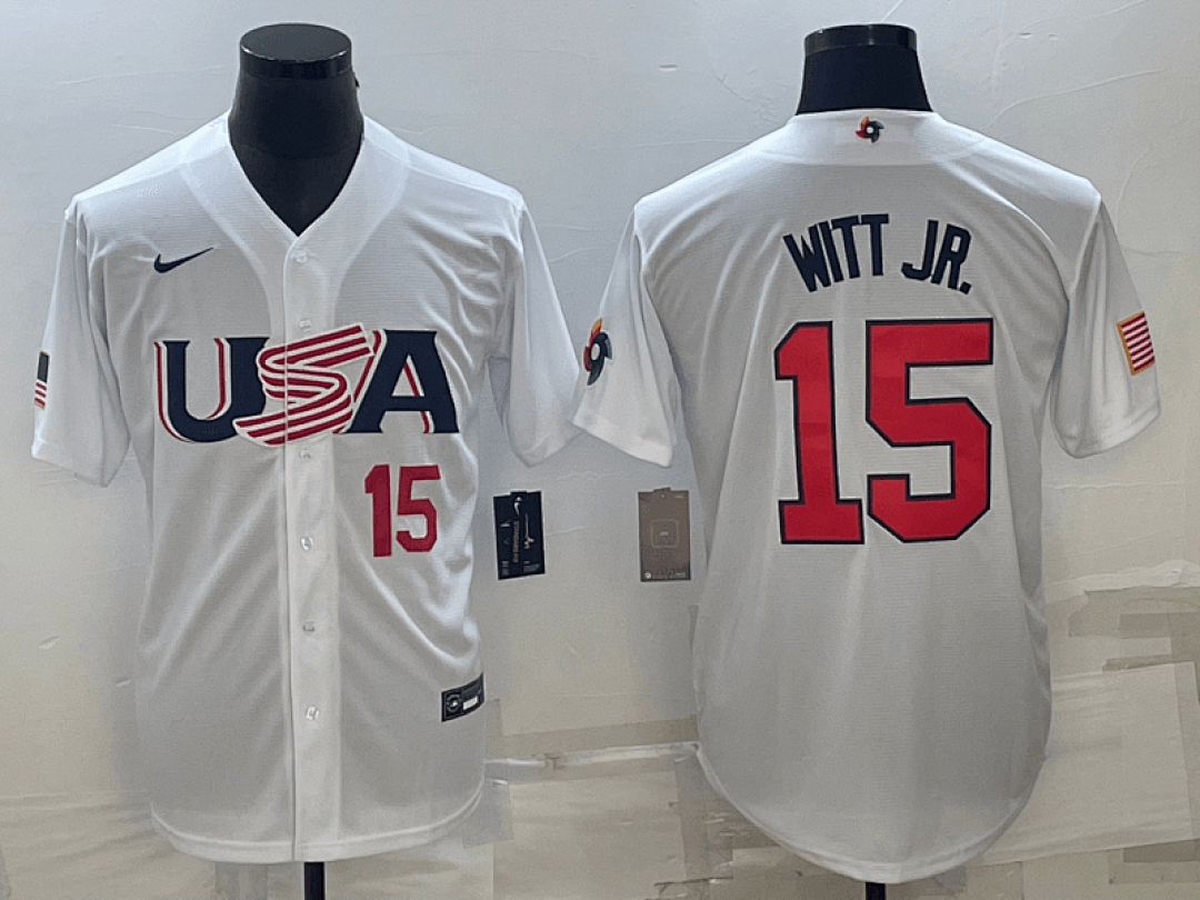 USA 2023 World Cup Baseball Jerseys 55