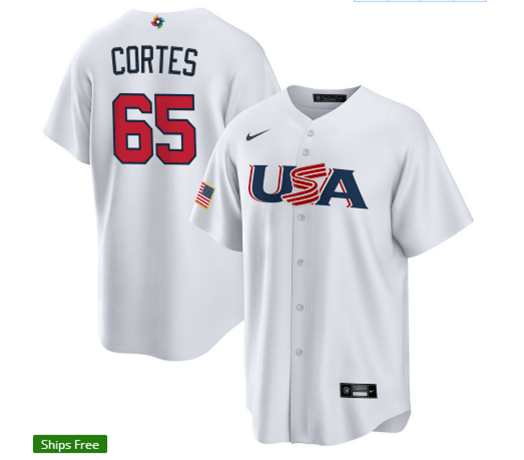 USA 2023 World Cup Baseball Jerseys 64