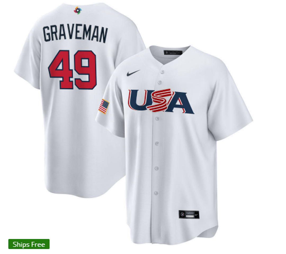 USA 2023 World Cup Baseball Jerseys 65