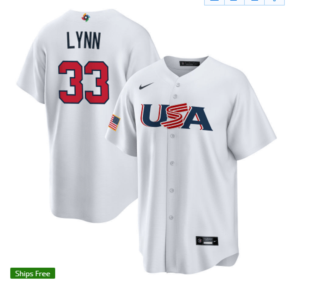 USA 2023 World Cup Baseball Jerseys 68