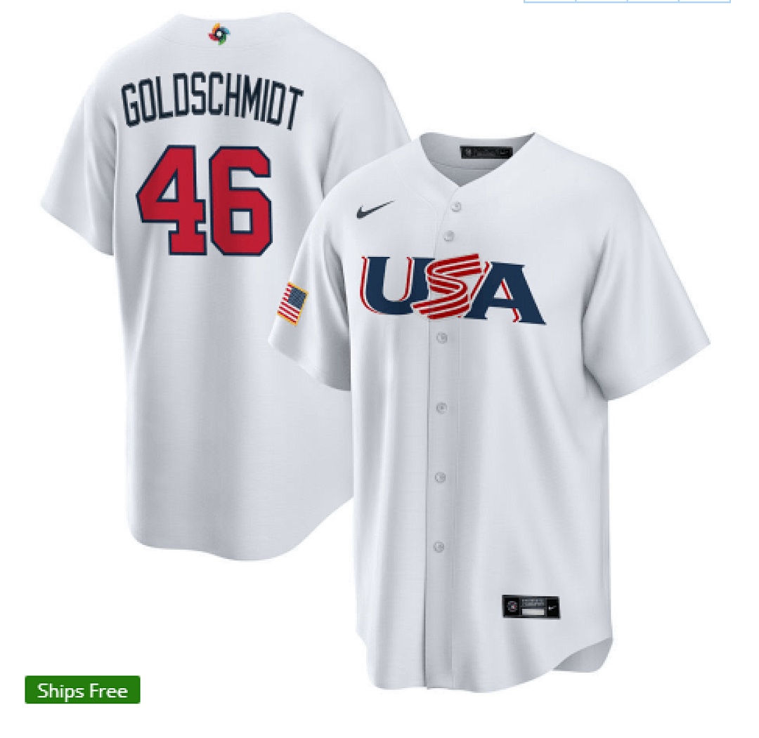 USA 2023 World Cup Baseball Jerseys 77