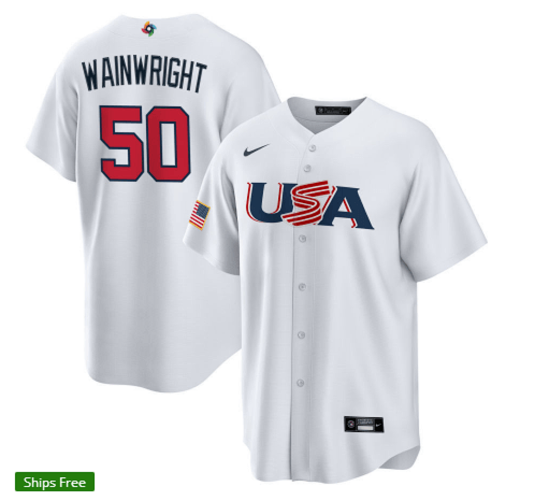USA 2023 World Cup Baseball Jerseys 87