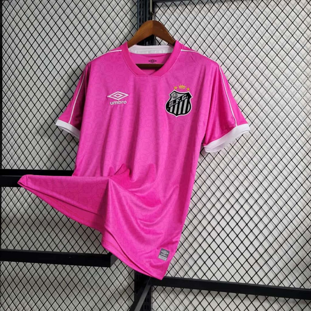 23-24 Santos Pink S-4XL Cheap Soccer Jerseys 4