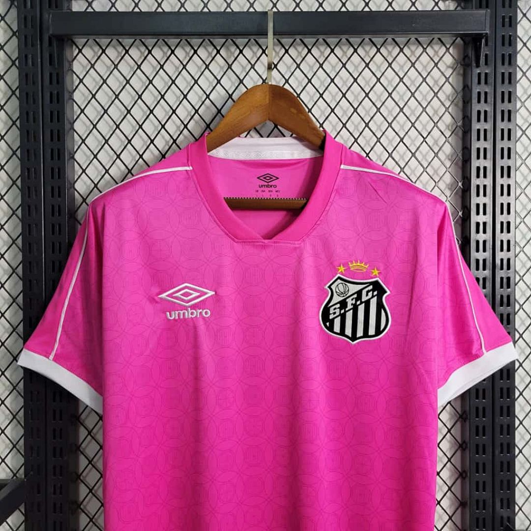 23-24 Santos Pink S-4XL Cheap Soccer Jerseys 6