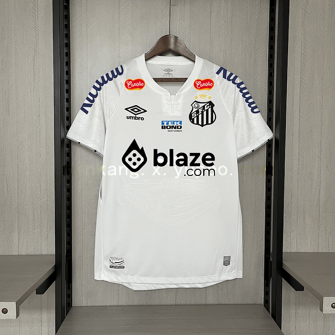 24-25 Santos domicile football maillots S-4XL 4