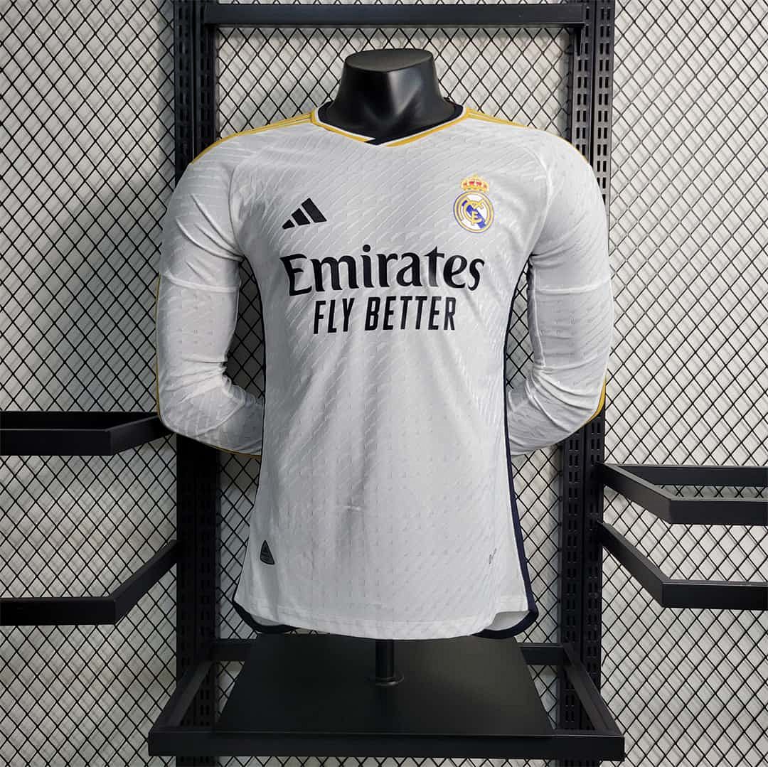 23-24 Real Madrid home player version Long Sleeve