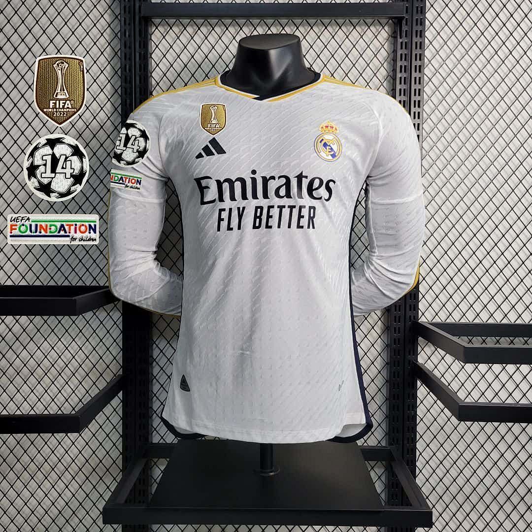 23-24 Real Madrid home player version Long Sleeve 2