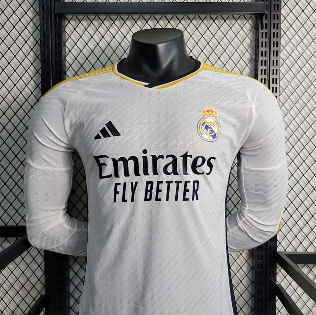 23-24 Real Madrid home player version Long Sleeve 3