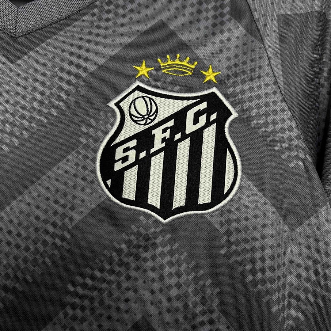 24-25 Santos Training Grey Kit Soccer Apparel 3