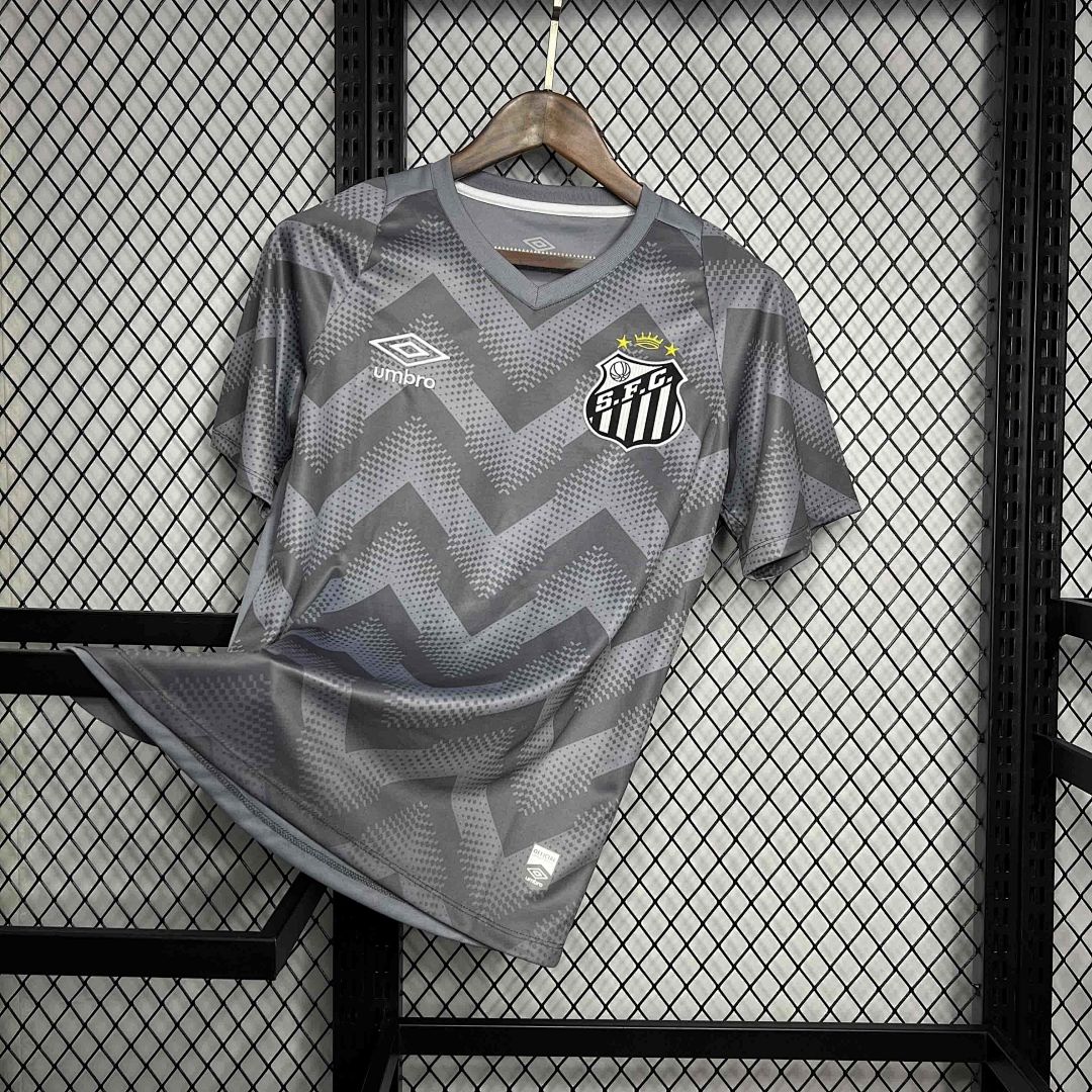 24-25 Santos Training Grey Kit Soccer Apparel 5