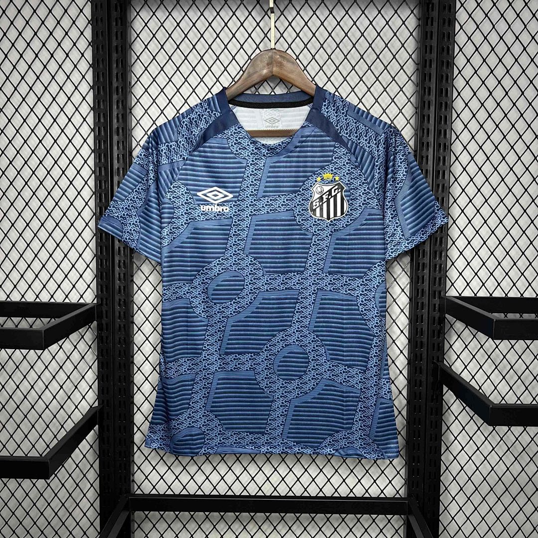 24-25 Santos Training Blue Kit Soccer Uniform