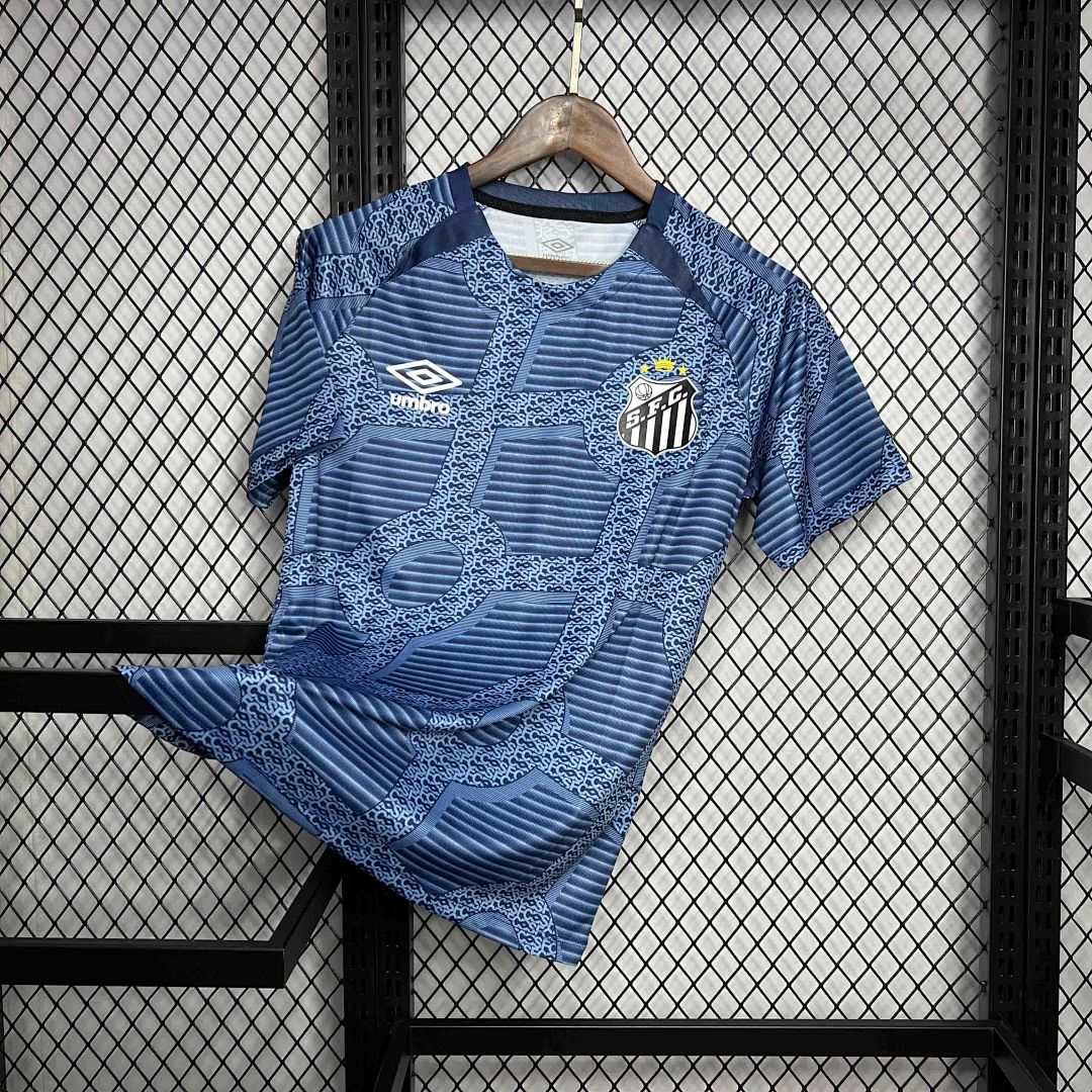 24-25 Santos Training Blue Kit Soccer Uniform 5