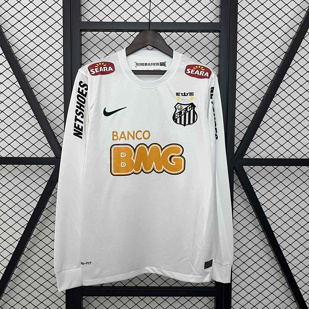 2011-12 Retro Long Sleeve Santos Home S-XXL
