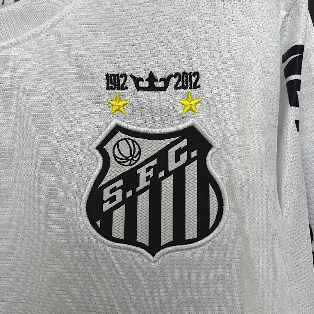 2011-12 Retro Long Sleeve Santos Home S-XXL 3