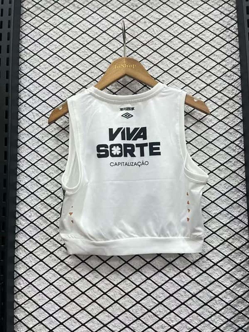 25-26 Santos Home Women's Vest Cheap Football Jersey Wholesale Yupoo 2
