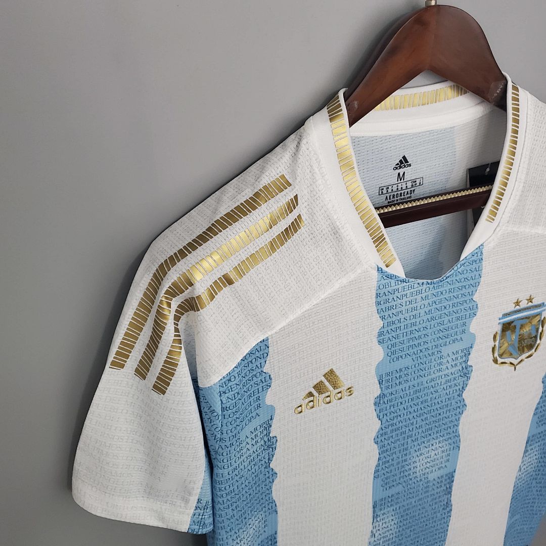 2021 Argentina Commemorative Edition White Blue S-XXL 6