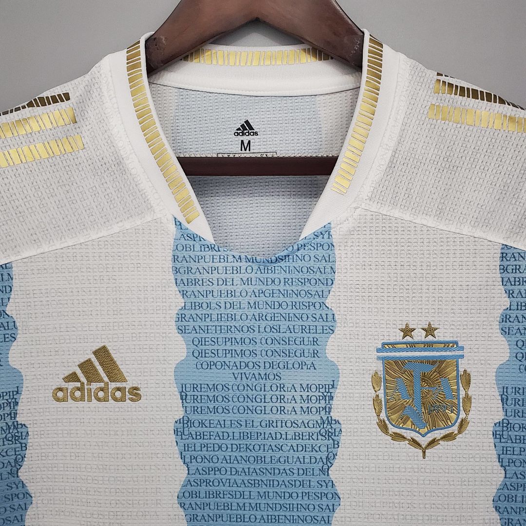 2021 Argentina Commemorative Edition White Blue S-XXL 9
