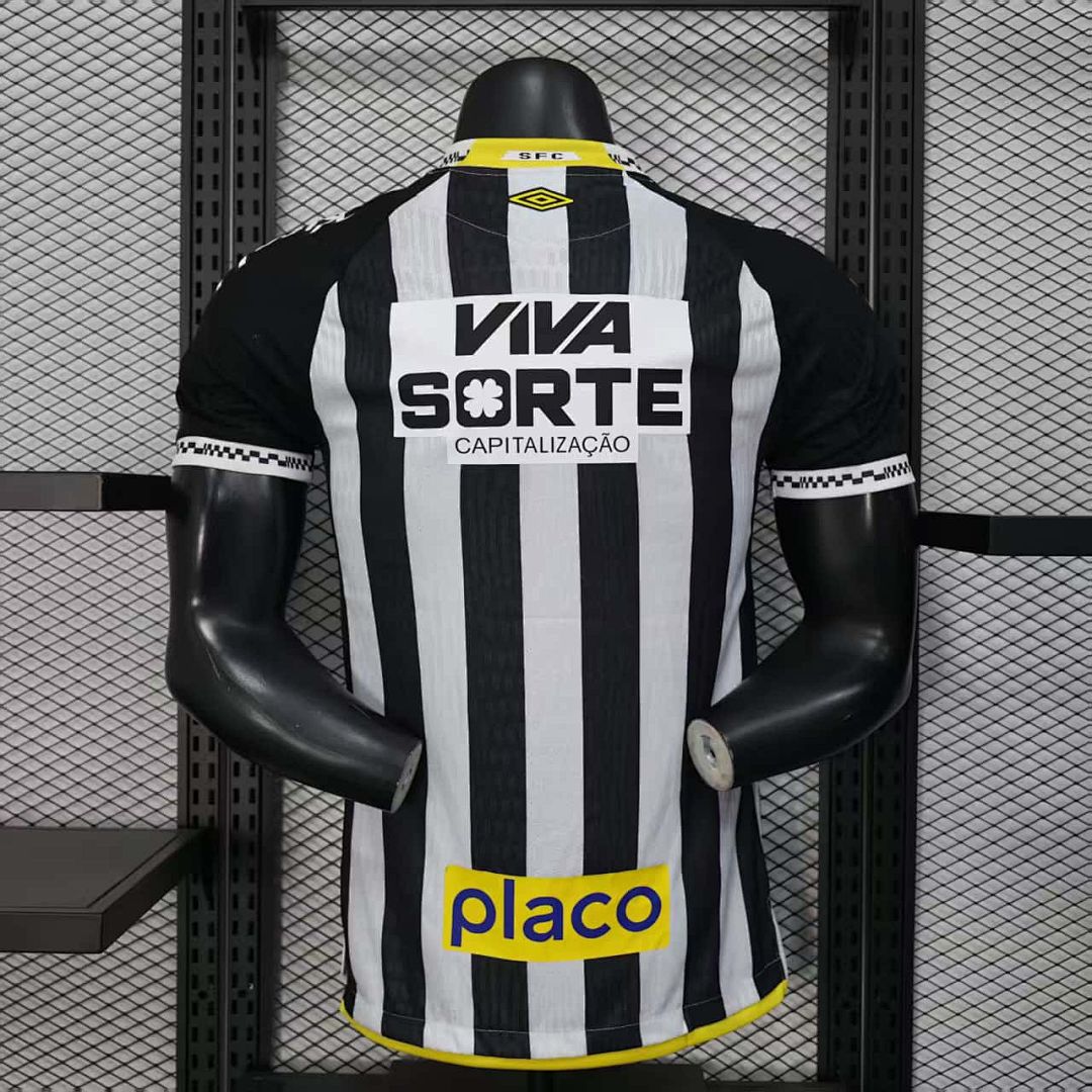 25-26 Players Santos Away Kit All Sponsors S-2XL Cheap Football Jersey Wholesale Yupoo 2