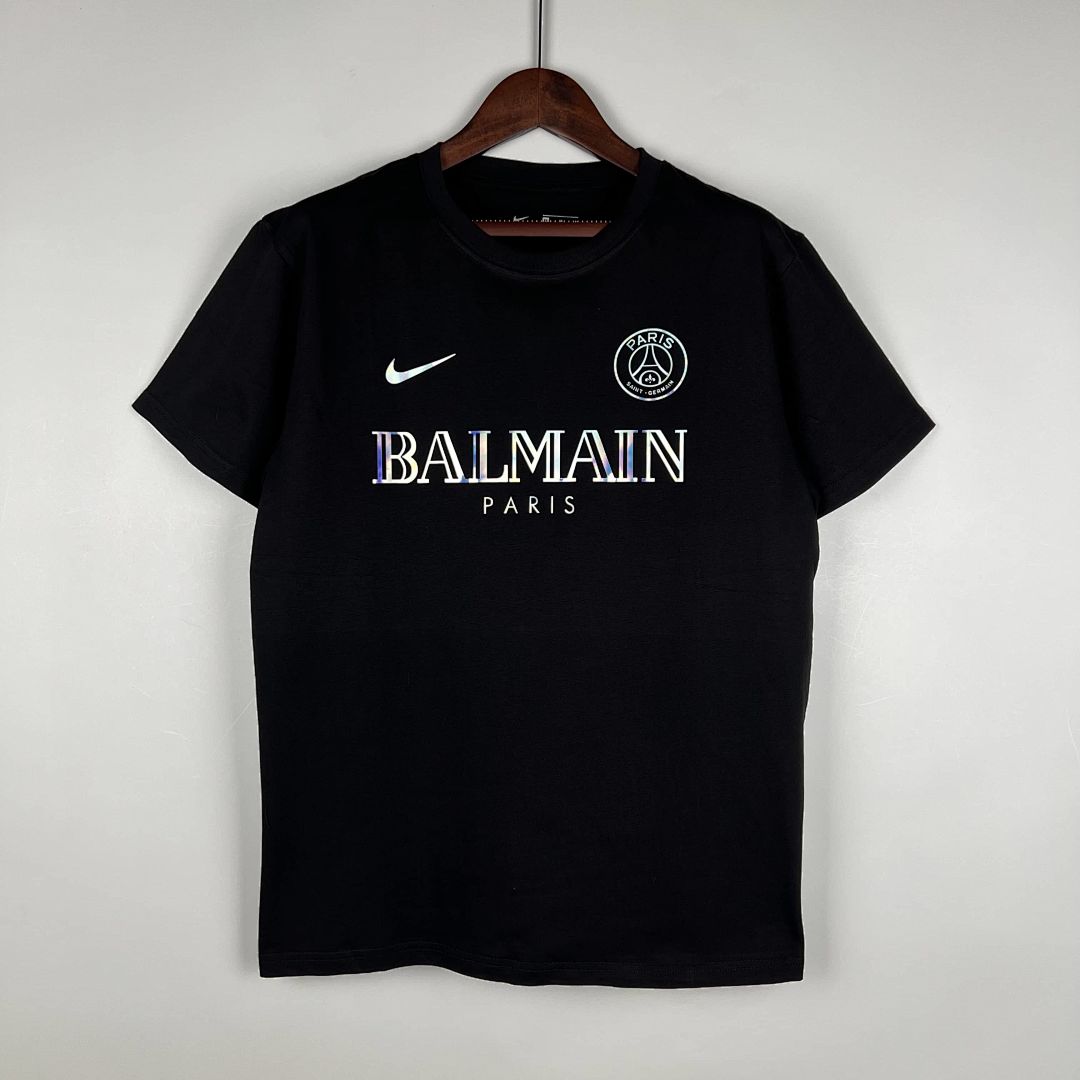 23_24 PSG Cotton T-Shirt Black S-XXL