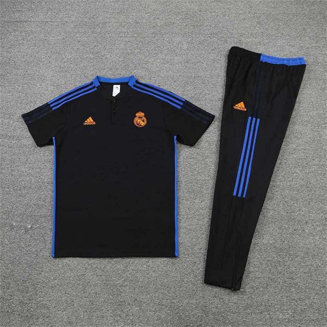 Real Madrid Polo black with yellow-logo 10